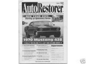 AUTO RESTORER 1970 MUSTANG 428 1956 Eldorado Brougham