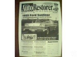 AUTO RESTORER- 1959 FORD SUNLINER                11/98