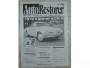 AUTO RESTORER- 1970 KARMANN GHIA     04/00