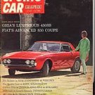 Sports Car Graphic Oct. 1966 FIAT 850 COUPE GHIA 450 SS