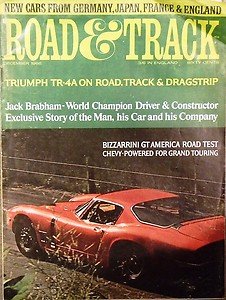 R&T 1966 BMW 2000 CS BIZZARRINI GT AMERICA AC 428 CONV. GHIA 450/SS TR-4A