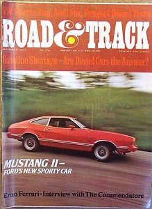 1973 R&T MUSTANG II AUDI FOX PEUGEOT 504 DIESEL VW SPORTS BUG SIATA 208 SPIDER