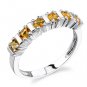 Sterling Silver 0.50 cts Round Cut Citrine Ring Size 9