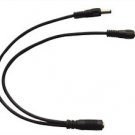 New2.1x5.5mm 1 Female to 2 male DC Power Plug Splitter Adapter Cable Camera CCTV