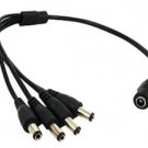 DC Power Splitter 1 to 4 Port Adapter Cable 5.5 x 2.1 mm Security Camera CCTV