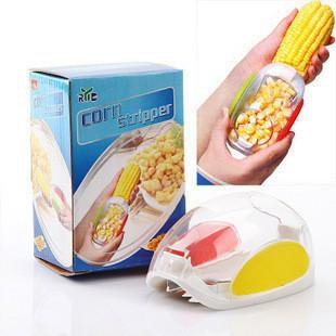 Houseworks Grips Corn Stripper Pusher Plane Stainless Steel