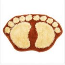 Brown Cute Big Feet Bathroom Absorbent Mats Door mats Footprints Floor Rugs & Floor Mats