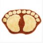 Brown Cute Big Feet Bathroom Absorbent Mats Door mats Footprints Floor Rugs & Floor Mats