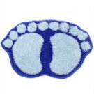 Blue Cute Big Feet Bathroom Absorbent Mats Doormat Footprints Floor Rug & Floor Mats