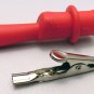New 1 Pair of Multi Meter Crocodile Clip for Test Probe