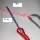 12 PCS Plastic Sewing Knitting Needles