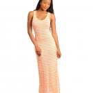 NEON ORANGE LONG DRESS