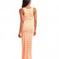 NEON ORANGE LONG DRESS
