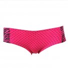 3 PCS POLKA DOT & ZEBRA PRINT PINK COTTON PANTIES