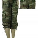 WOMEN CAMOUFLAGE CAPRIS