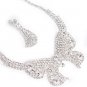 SILVER NECKLACE & EARRING/1SET