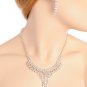 SILVER NECKLACE & EARRING/1SET