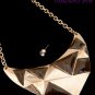 GOLD BROWN NECKLACE & EARRING SET