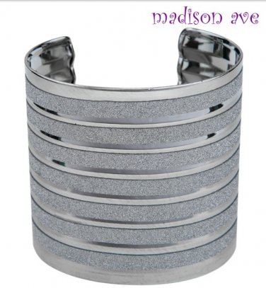 WIDE HIGH CUFF BANGLE BRACELET