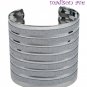 WIDE HIGH CUFF BANGLE BRACELET