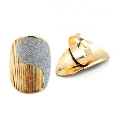 GOLD SHIMMER ADJUSTABLE RING