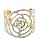 GOLD WITH SHIMMER WIDE HIGH BRACELET