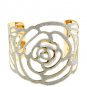 GOLD WITH SHIMMER WIDE HIGH BRACELET