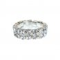 STRETCHABLE TWO LINE STONES FASHION RING