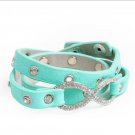 INFINITY SYMBOL WITH CRYSTAL & STUDS PU BRACELET