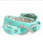 INFINITY SYMBOL WITH CRYSTAL & STUDS PU BRACELET