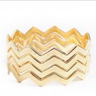 FASHION GOLD CHEVRON BANGLE