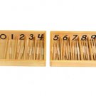 Montessori Numbered Spindle Box with 45 Spindles