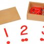 Montessori Cut-Out Numerals Numbers & Counters (5mm thick)