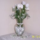 V2- White Rose Vase