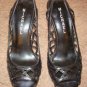 Blk Woven Leather Michael heels sz 7.5 GREAT CONDITION