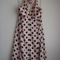 NWT Empire Waist Shelli Segal Pink Silk Polka Dot Dress sz 4