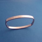 stainless steel square bangle in ion plated rose gold color 409