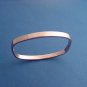 stainless steel square bangle in ion plated rose gold color 409