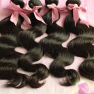 14 16 18 20" Peruvian virgin hair 4 pcs bundle 5A unprocessed hair weave