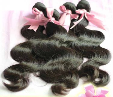 20 22 24 26" Peruvian virgin hair 4 pcs bundle 5A unprocessed hair weave