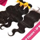 16 18 20with a pc 14  5A Brazilian Virgin Hair With  Lace Top Closure,4PCS Bundle Best Match