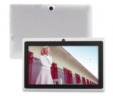 7 Inch Q88 Tablet PC White 4GB 512MB DDR3 Dual Camera Android 4.2 Allwinner A13 Wifi Tablet PC 2013