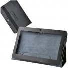 Hot selling black Protective Leather case for 7 inch Q88 Allwinner A13 Tablet PC 2013 Xmas present