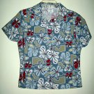 YOUNG LADIES HAWAIIAN SURF SHIRT, NEW, NEVER WORN, SIZE MEDIUM, SHORT SLEEVES