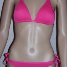 WOMEN'S HOT PINK KNIT STRING BIKINI, SIZE L, NEW WITH TAGS!