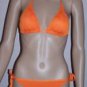WOMEN'S ORANGE KNIT STRING BIKINI, SIZE L, NEW WITH TAGS!