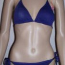 WOMEN'S NAVY BLUE KNIT STRING BIKINI, SIZE S, NEW WITH TAGS!