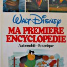 WALT DISNEY CHILDREN'S BOOK "MA PREMIERE ENCYCLOPEDIE AUTOMOBILE VOL 3"  FRENCH