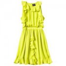 Prabal Gurung for Target 10 NWOT Sulfur green ruffle dress NEW