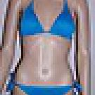 WOMEN'S TURQUOISE BLUE KNIT STRING BIKINI, SIZE M, NEW WITH TAGS!
